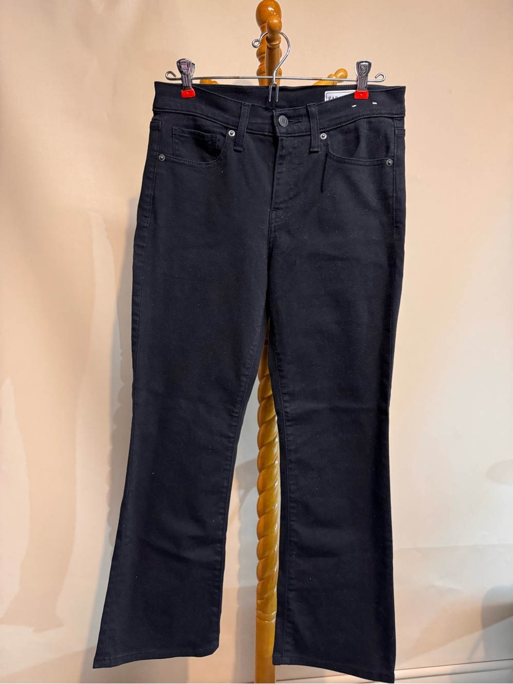 GAP Women's Black Baby Boot Mid Rise Jeans